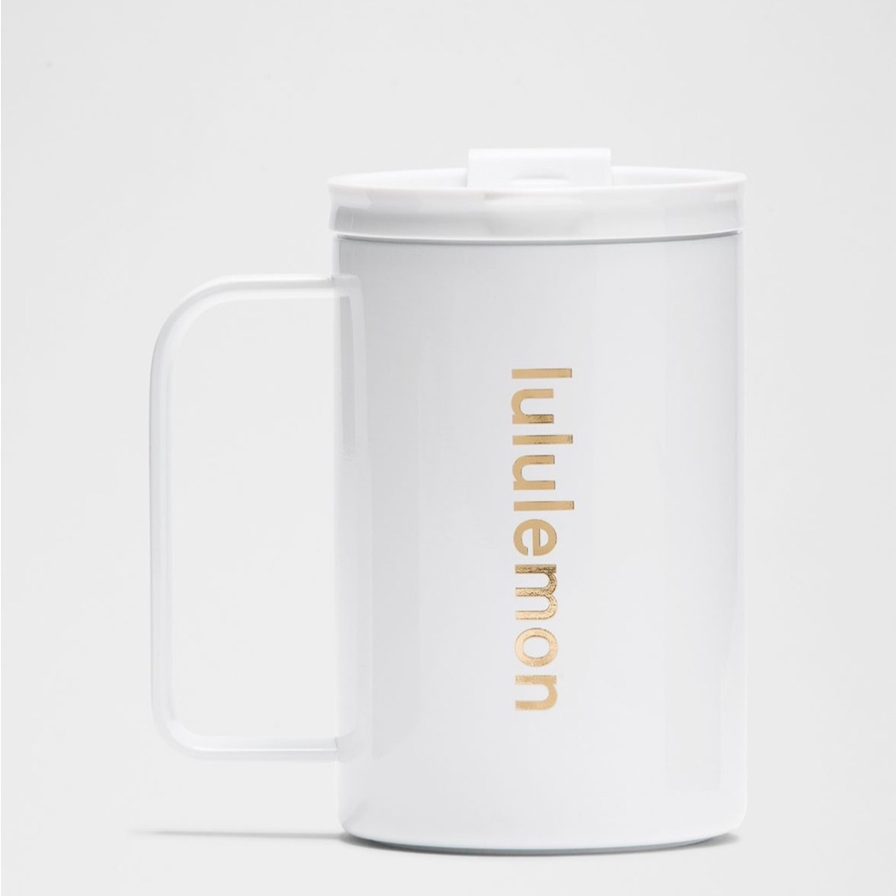NWT Lululemon Insulated White Travel Mug 12oz - Picture 7 of 14